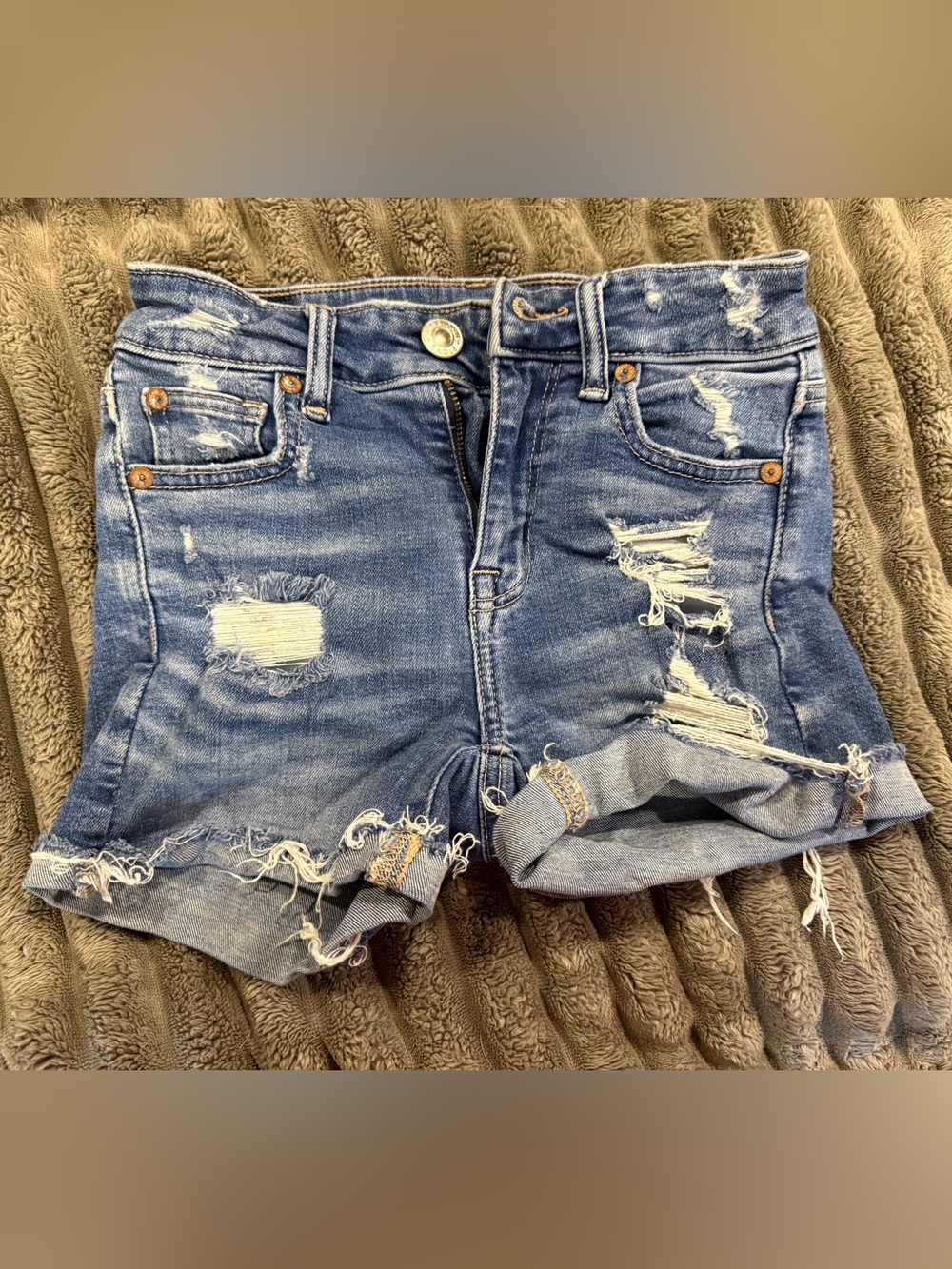 American Eagle Outfitters Light Blue Denim Jean Shorts